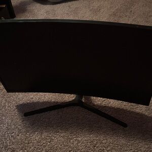 Samsung Black Curved Monitor Stand